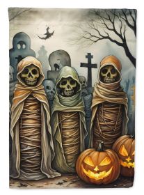 Mummies Spooky Halloween Garden Flag Mailbox Flag Decorative Yard Flag Banner Outside Patio Artwork Yard Flower Beds, Garden Size, Multicolor